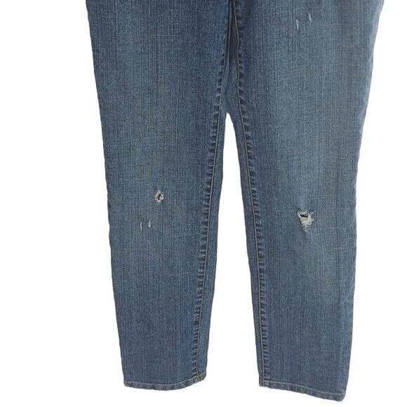 LOFT Relaxed Fit Blue Denim Boyfriend Jeans - Picture 3 of 6